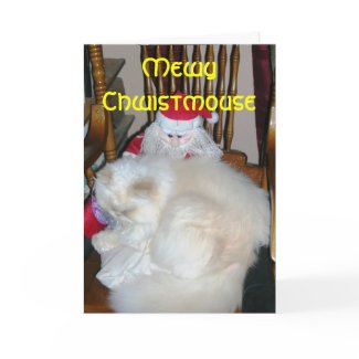 Mewy Chwistmouse card