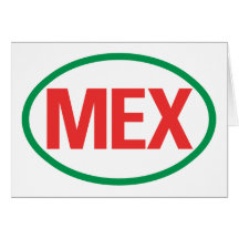 MEX mexicano Tarjetón