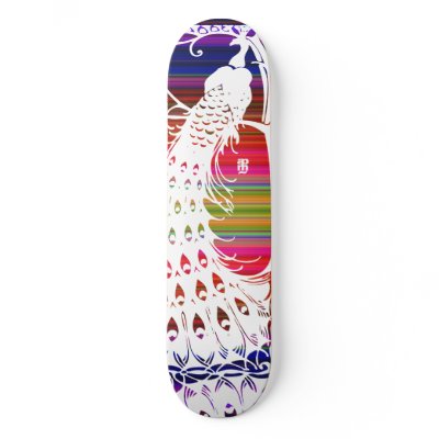 Mexi-Cali Peacock Skate Decks by CheetaFight