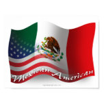 Mexican-American Waving Flag Print