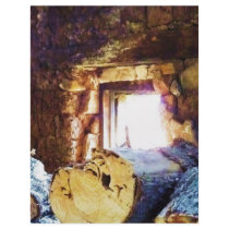 Mexican Barn Logs Art Photo letterhead