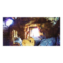 Mexican Barn Logs Art Photo photo cards