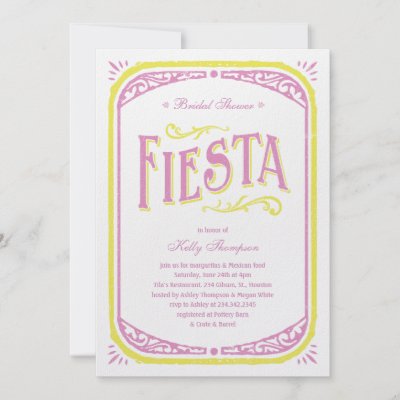 Mexican Bridal Shower Invitations