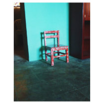 Mexican Chair Teal Wall Art Print letterhead
