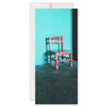 Mexican Chair Teal Wall Art Print Custom Rack Card