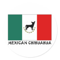 Mexican Chihuahua Round Sticker