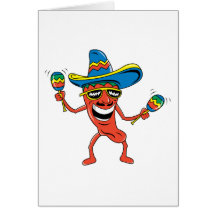 Mexican Chili Pepper Greeting Cards