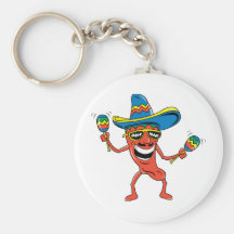 Mexican Chili Pepper Key Chains