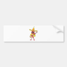 Mexican Chili Playing a Guitar Bumper Stickers