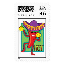 Mexican Chili Postage Stamp