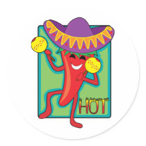 Mexican Chili stickers by mariabellimages Mexican Chili stickers