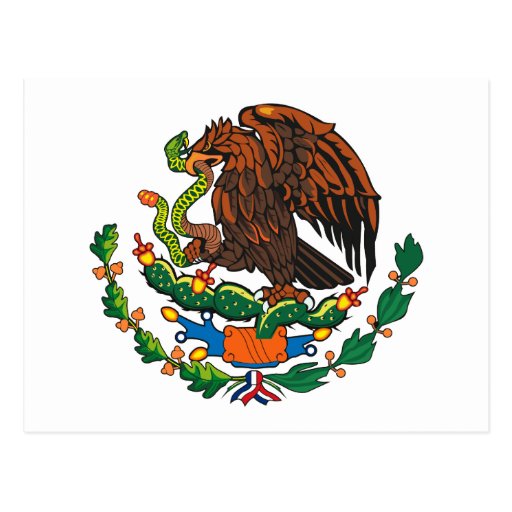 Mexican Coat of Arms Postcard Zazzle