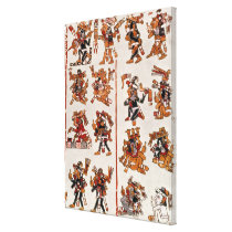 Mexican codex gallery wrap canvas