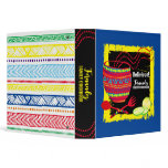 Mexican cooking decorated bowl recipe binder