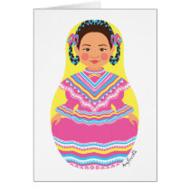 Mexican Dancer Matryoshka Card
