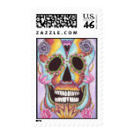 Mexican Day of the Dead Sugar Skull Stamp