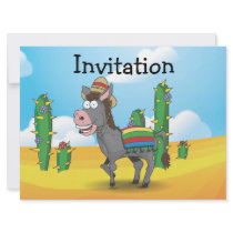 Mexican Donkey Personalized Invitation