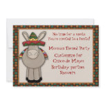 Mexican Donkey Themed Invitation