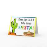 Mexican Fiesta Baby Shower Invitations Greeting Cards