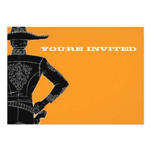 Mexican Fiesta Banditos, Senoritas & Margaritas Personalized Announcements