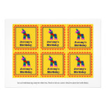 Mexican Fiesta Birthday Party Favor Tags Invites