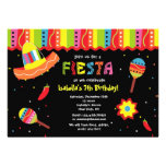 Mexican Fiesta Birthday Party Invitations