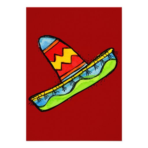 Mexican Fiesta Cinco de Mayo Invitations Red