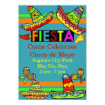 Mexican Fiesta Cinco de Mayo Invitations Teal