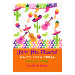 Mexican Fiesta Party Sombrero Saguaro Invitations