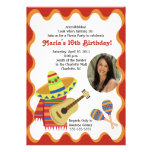 MEXICAN FIESTA PHOTO BIRTHDAY INVITATIONS
