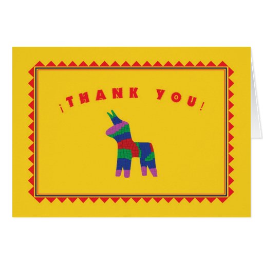 Mexican Fiesta Thank You Card | Zazzle