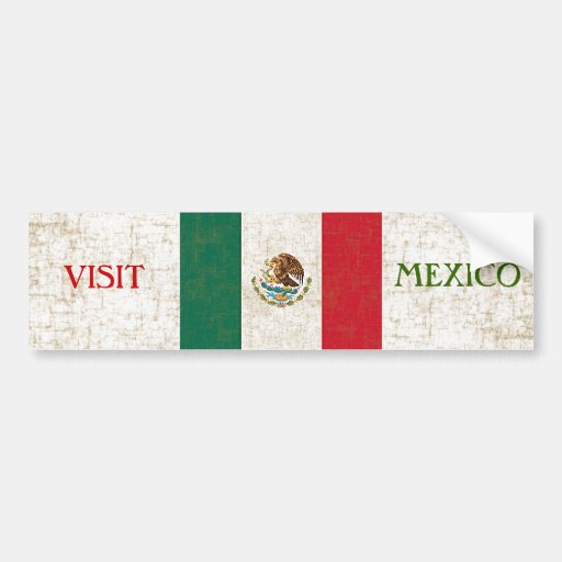 MEXICAN FLAG Bumper Sticker