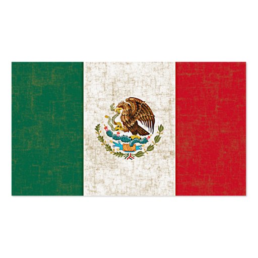 MEXICAN FLAG Business Cards (back side)