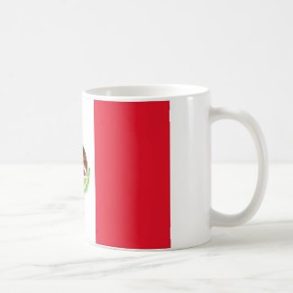 Mexican Flag Classic White Coffee Mug