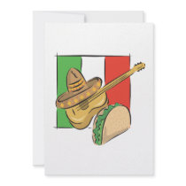 Mexican Flag Personalized Announcements
