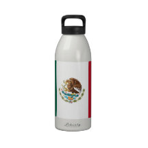 Mexican Flag Liberty Bottle Water Bottle