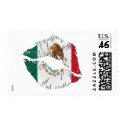 Mexican Flag Lips Postage Stamps