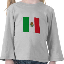 Mexican Flag Mexico Flag Kids Shirt