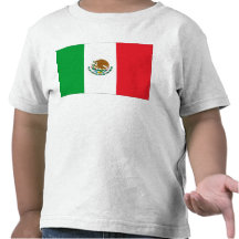 Mexican Flag Mexico Flag Kids Tee Shirts