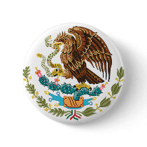 MEXICAN FLAG - MEXICO STYLE - COAT OF ARMS PINS