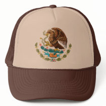 MEXICAN FLAG - MEXICO STYLE - COAT OF ARMS hats