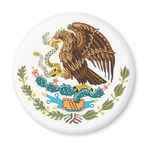 MEXICAN FLAG - MEXICO STYLE - COAT OF ARMS REFRIGERATOR MAGNETS
