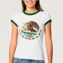 MEXICAN FLAG - MEXICO STYLE - COAT OF ARMS TEES