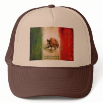 MEXICAN FLAG - MEXICO STYLE TRUCKER HATS