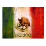 MEXICAN FLAG - MEXICO STYLE POSTCARD