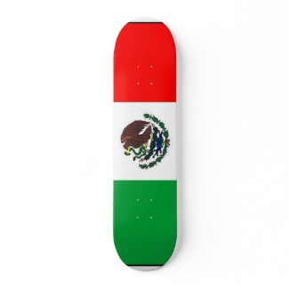 Mexican flag skateboard skateboard