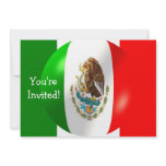 Mexican Flag With Bubble Invitation
