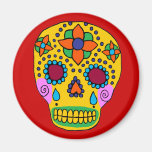 Mexican Folk Art Sugar Skull Magnets