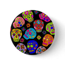Mexican Folk Art Sugar Skulls Pins