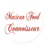 Mexican Food Connoisseur Stickers
